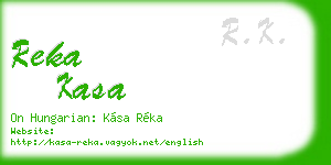 reka kasa business card