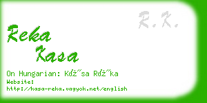 reka kasa business card